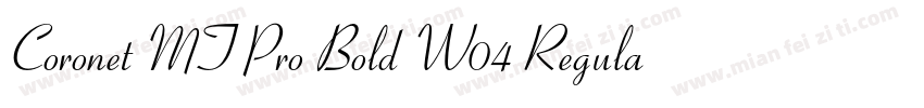 Coronet MT Pro Bold W04 Regular字体转换